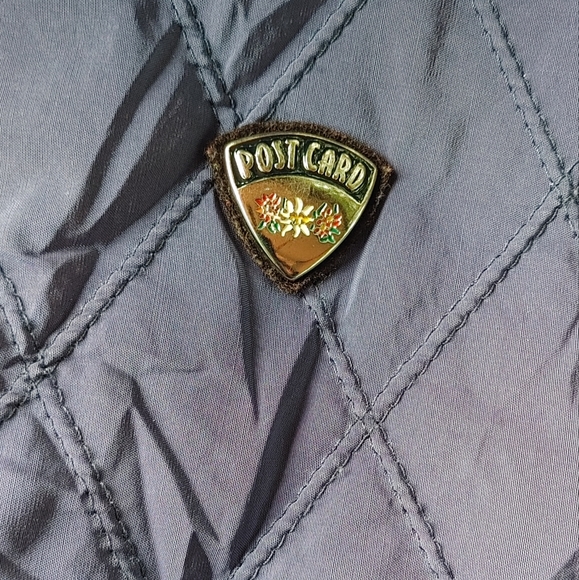 Post Card Italy quilted diamond Ski Jacket SZ.10 - Picture 8 of 12